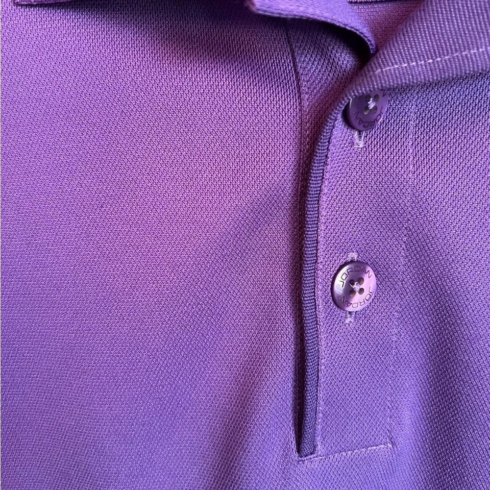 Michael Jordan Celebrity Invitational Purple Polo with Embroidery Men’s Size L